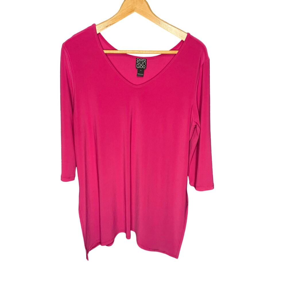 Clara Sun Woo Women's Tunic Pink Size L
